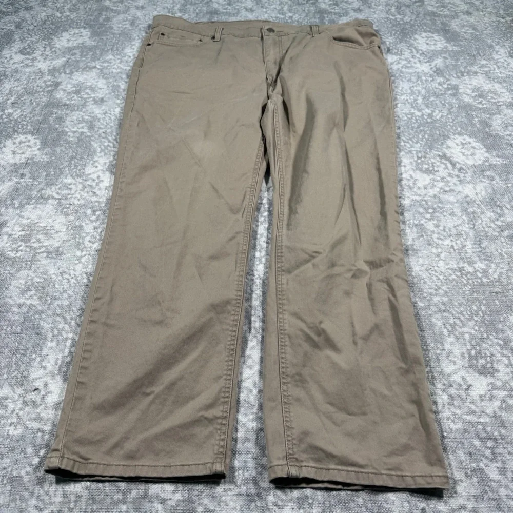 Levis 541 Athletic Taper Pants Mens 42x30 Khaki Tan Twill Chino Casual
